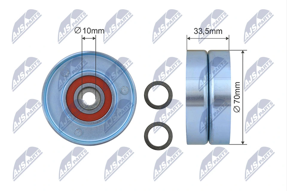 Tensioner Pulley, V-ribbed belt RNK-TY-039
