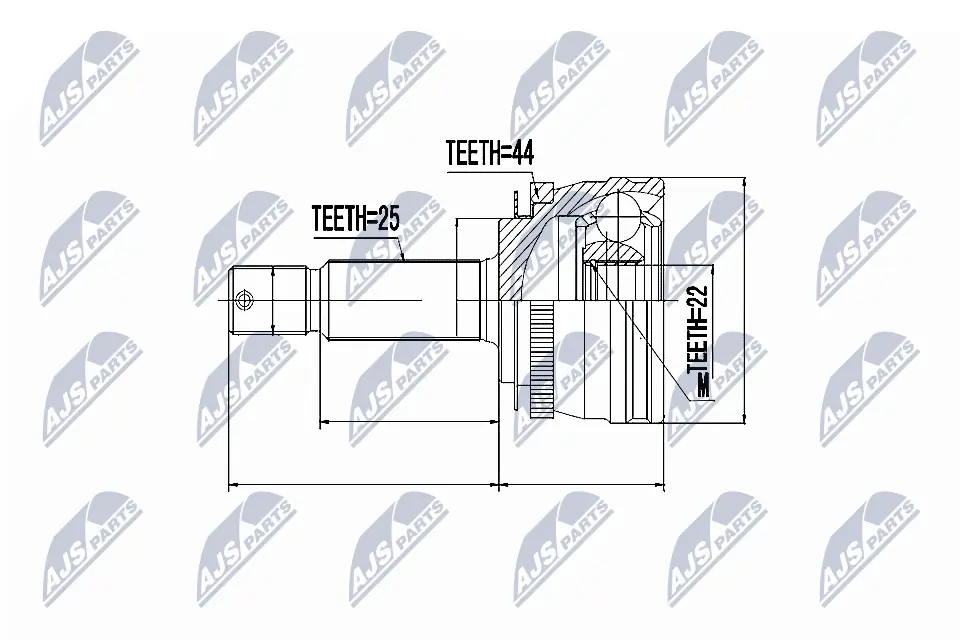 Joint Kit, drive shaft NPZ-HY-540