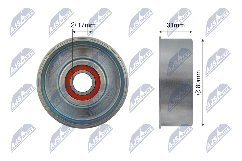 Tensioner Pulley, V-ribbed belt RRK-NS-003