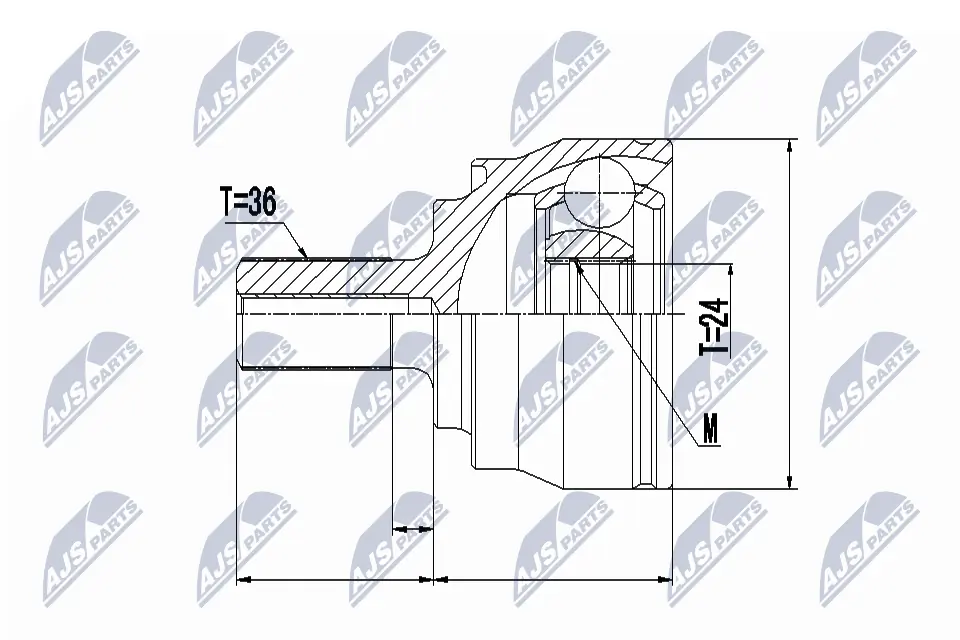 Joint Kit, drive shaft NPZ-VV-020