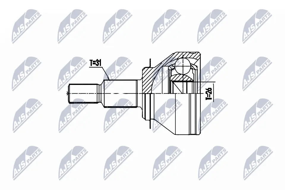 Joint Kit, drive shaft NPZ-MZ-059