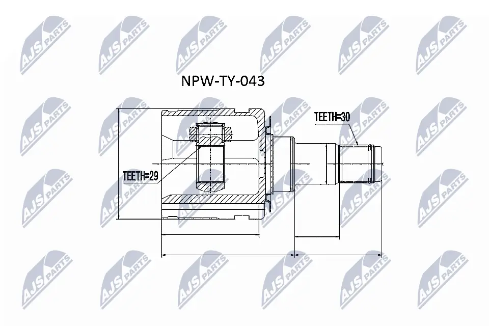 Joint Kit, drive shaft NPW-TY-043
