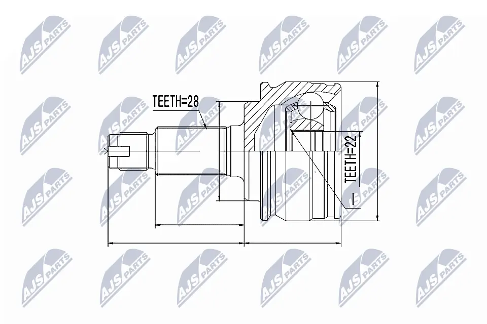 Joint Kit, drive shaft NPZ-SU-029