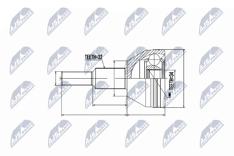 Joint Kit, drive shaft NPZ-CH-016
