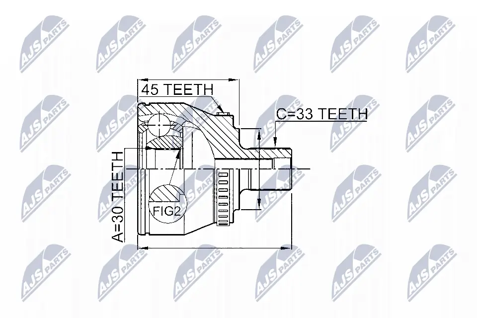Joint Kit, drive shaft NPZ-VW-008