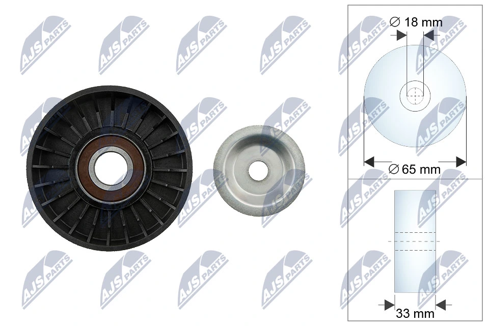 Deflection Pulley/Guide Pulley, V-belt RNK-CH-054