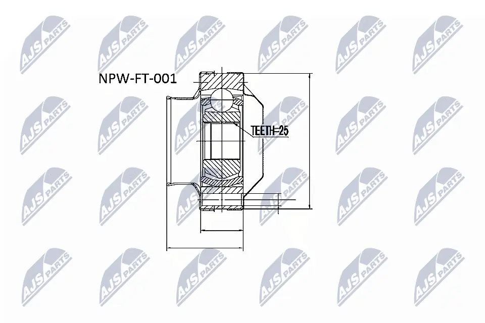 Joint Kit, drive shaft NPW-FT-001
