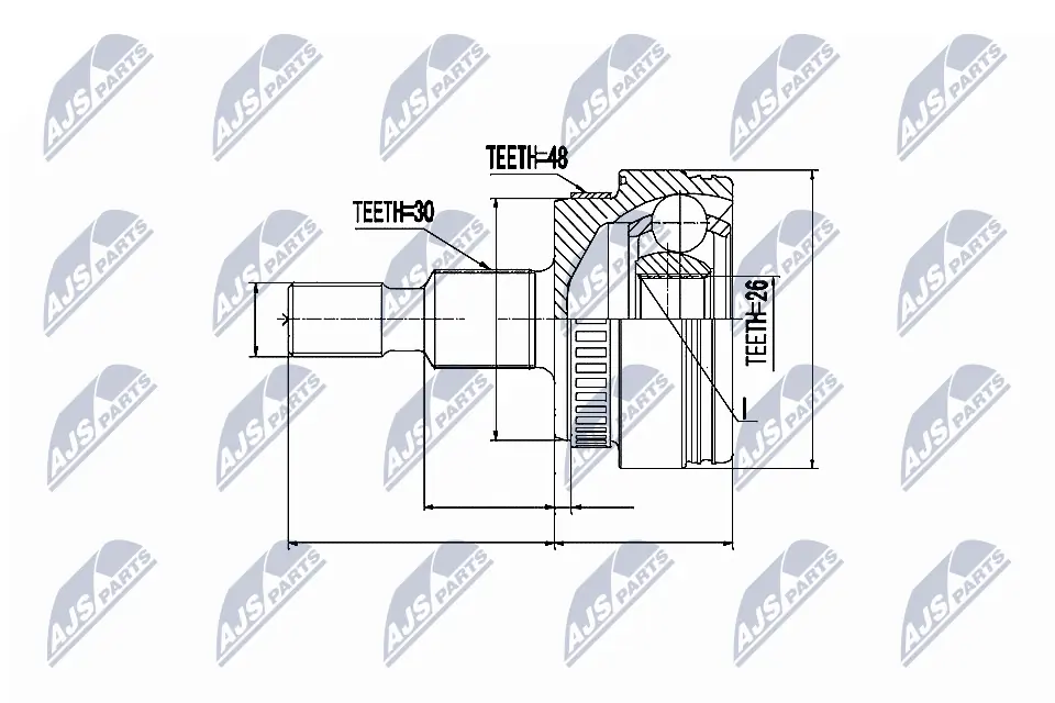 Joint Kit, drive shaft NPZ-ME-009