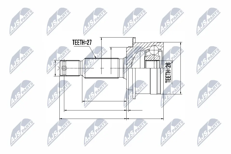 Joint Kit, drive shaft NPZ-MS-060