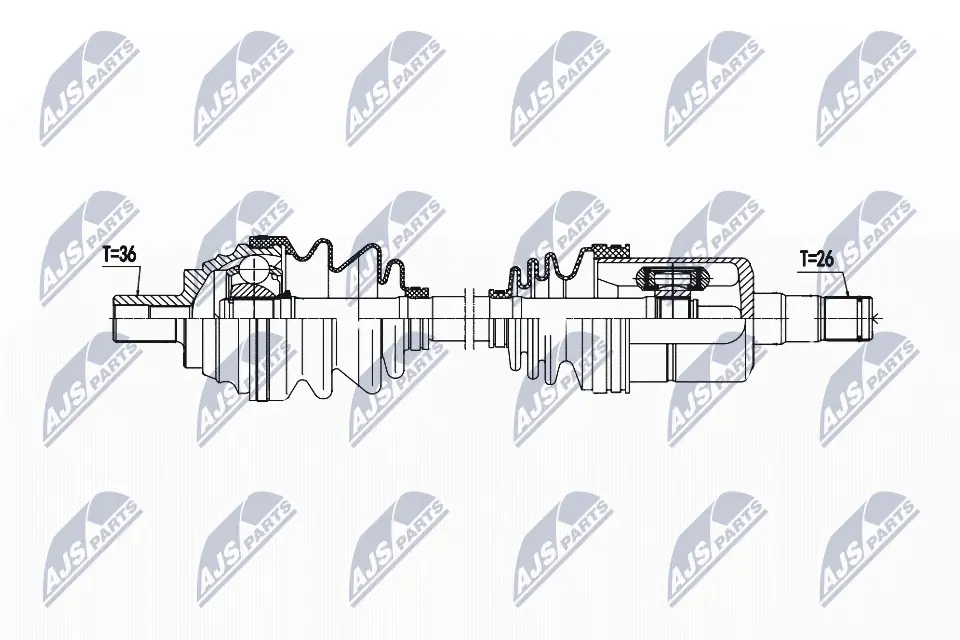 Drive Shaft NPW-VW-192