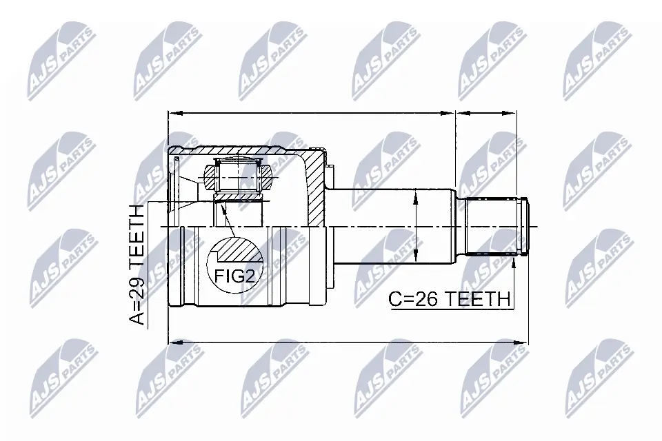 Joint Kit, drive shaft NPW-SU-005