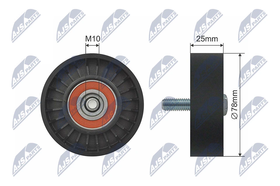 Tensioner Pulley, V-belt RNK-CT-041