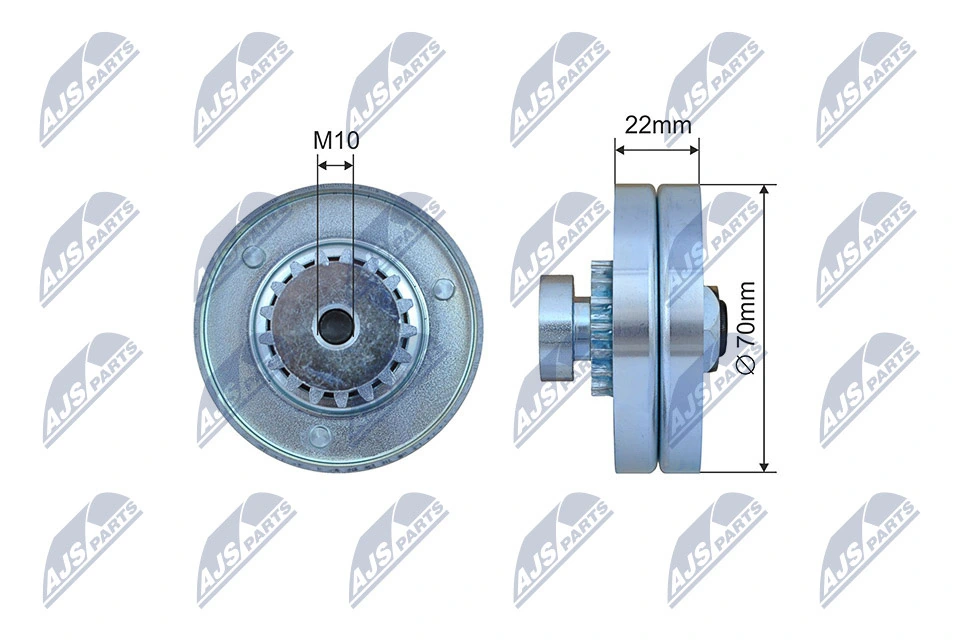 Tensioner Pulley, V-ribbed belt RNK-CH-039
