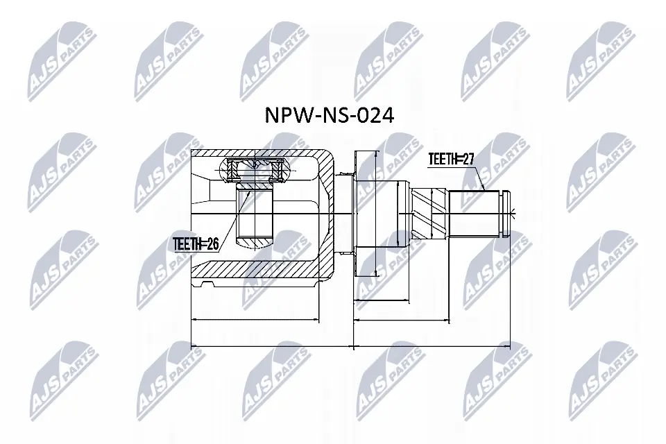Joint Kit, drive shaft NPW-NS-024