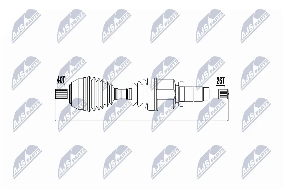 Drive Shaft NPW-FR-049