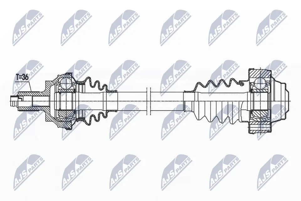 Drive Shaft NPW-VW-170