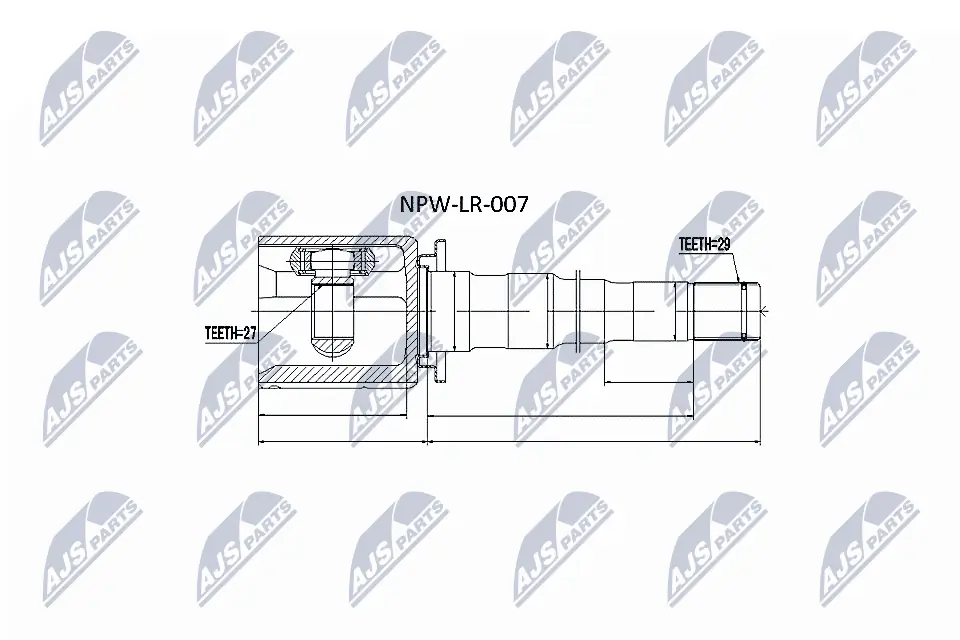 Joint Kit, drive shaft NPW-LR-007