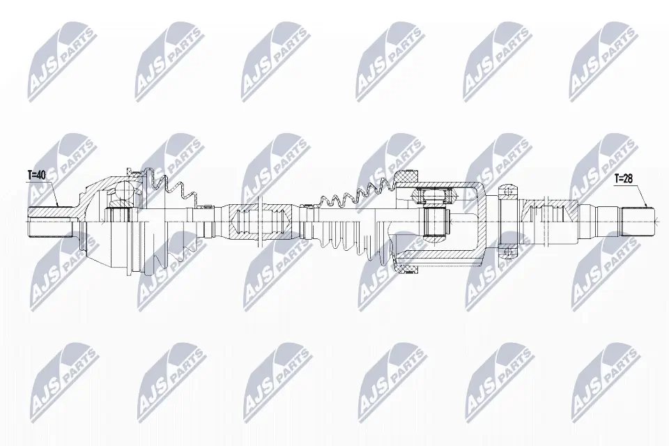 Drive Shaft NPW-FR-080