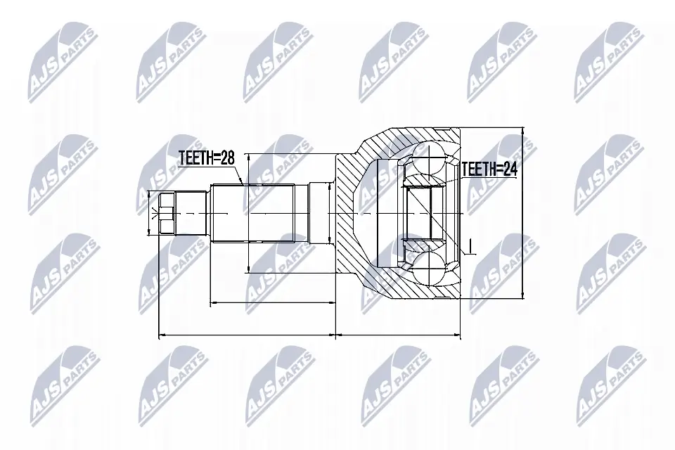 Joint Kit, drive shaft NPZ-MZ-046