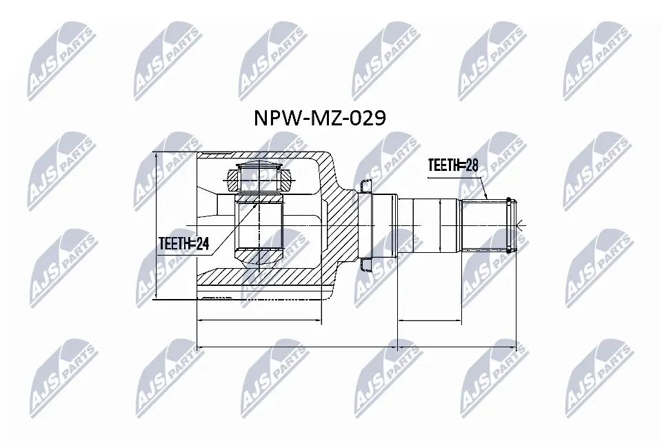 Joint Kit, drive shaft NPW-MZ-029