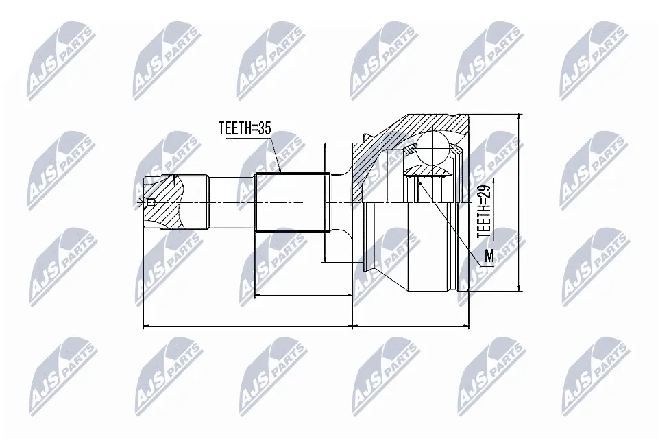 Joint Kit, drive shaft NPZ-FT-038