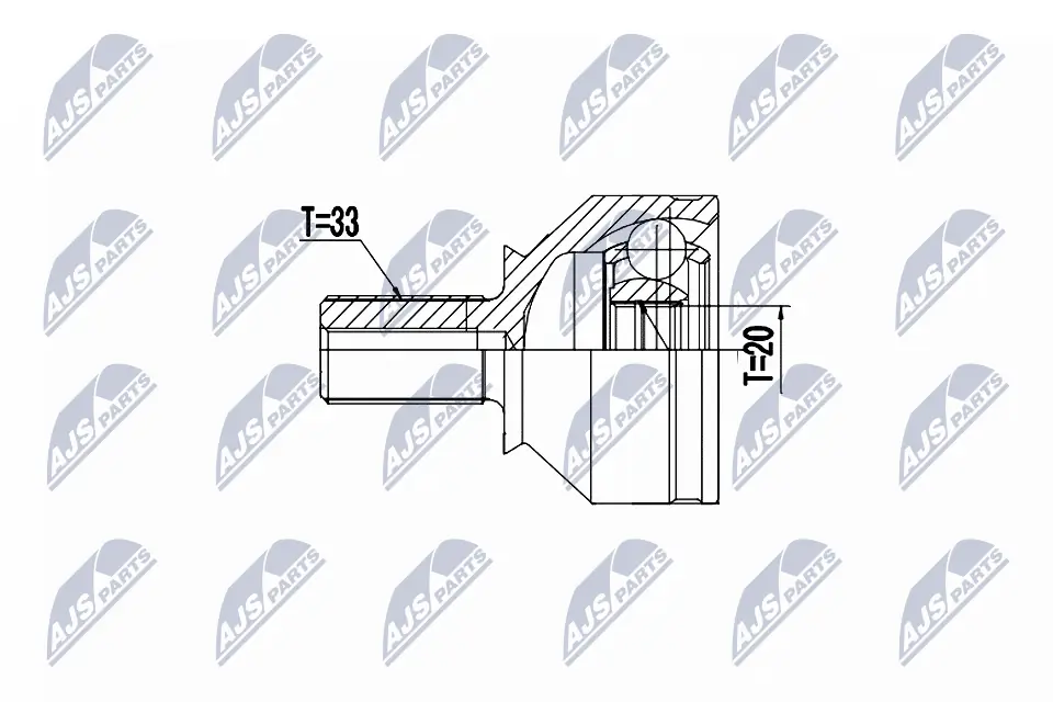 Joint Kit, drive shaft NPZ-RE-066