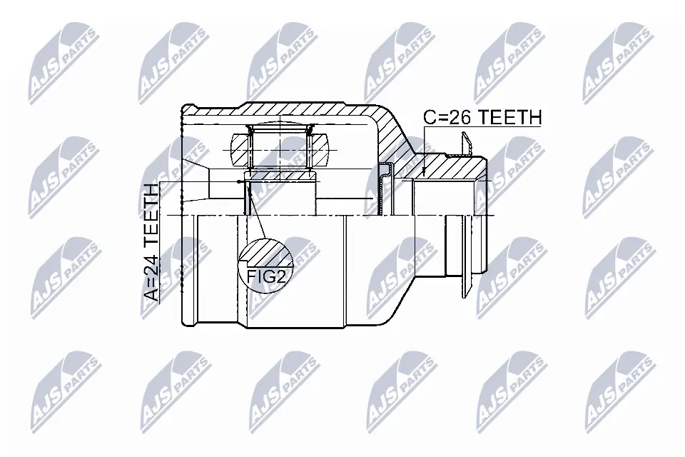 Joint Kit, drive shaft NPW-KA-337