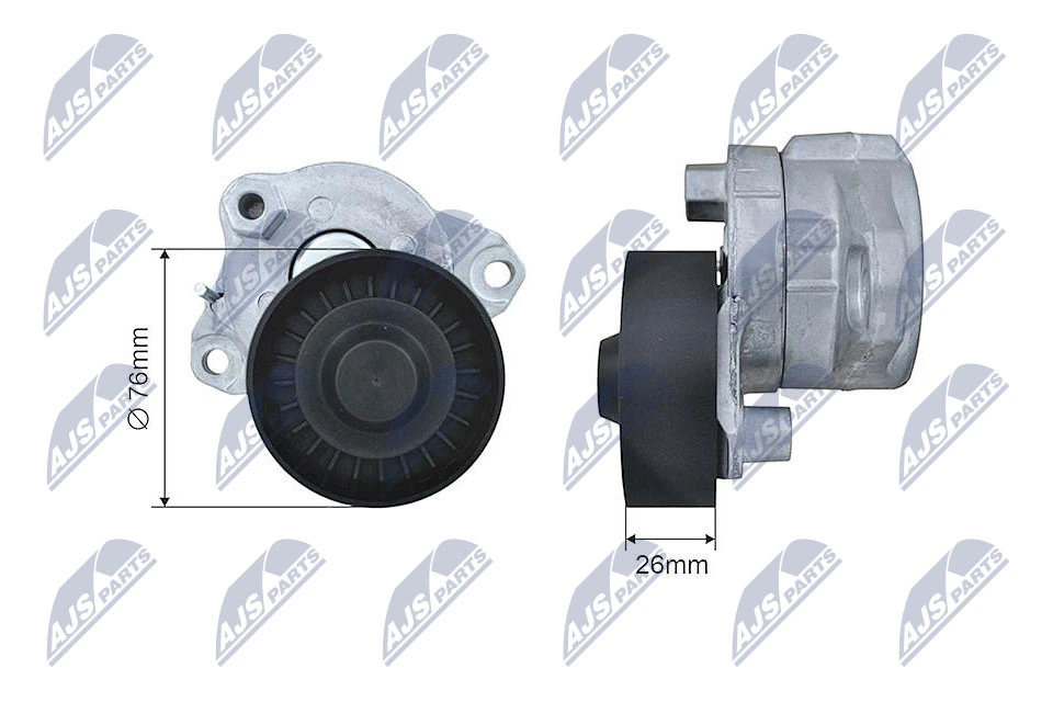 Tensioner Pulley, V-ribbed belt RNK-ME-012