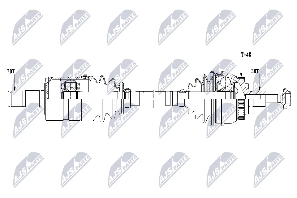 Drive Shaft NPW-VW-209
