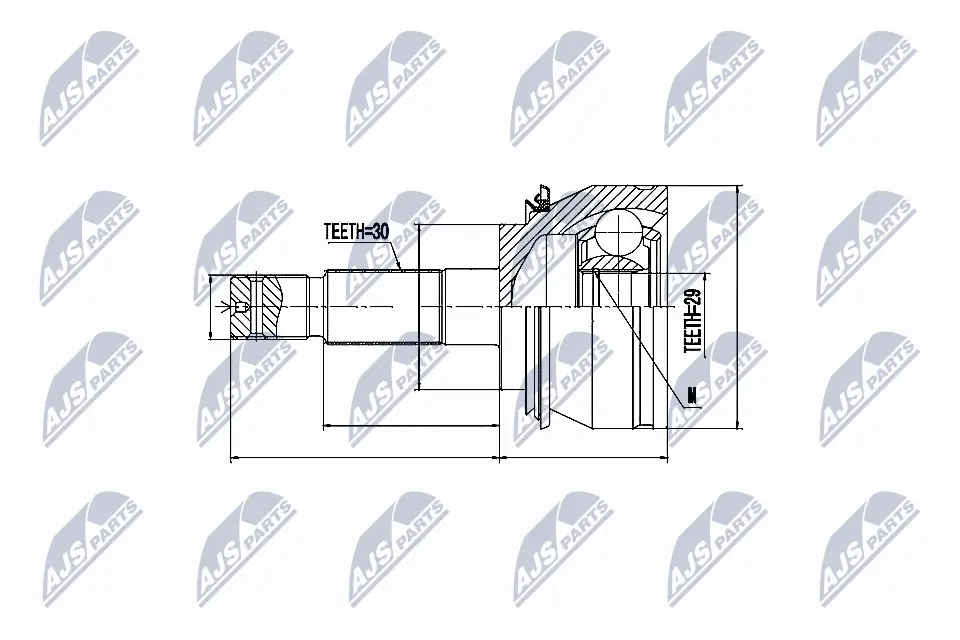 Joint Kit, drive shaft NPZ-TY-076