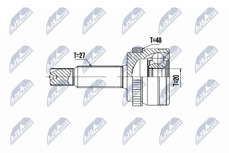 Joint Kit, drive shaft NPZ-HY-550