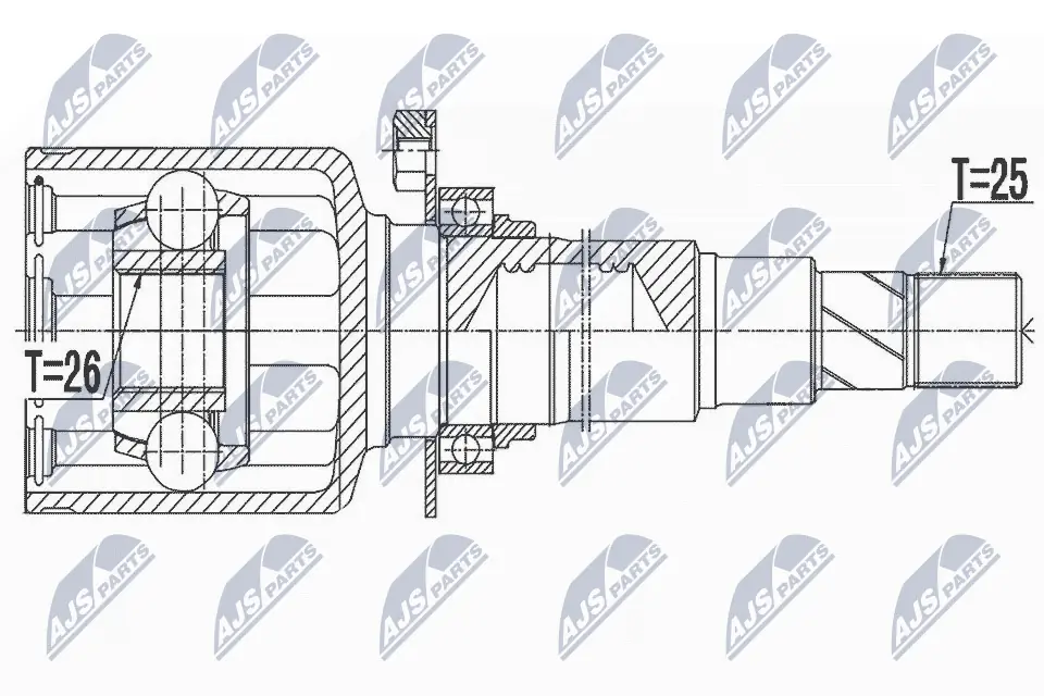 Joint Kit, drive shaft NPW-FT-052