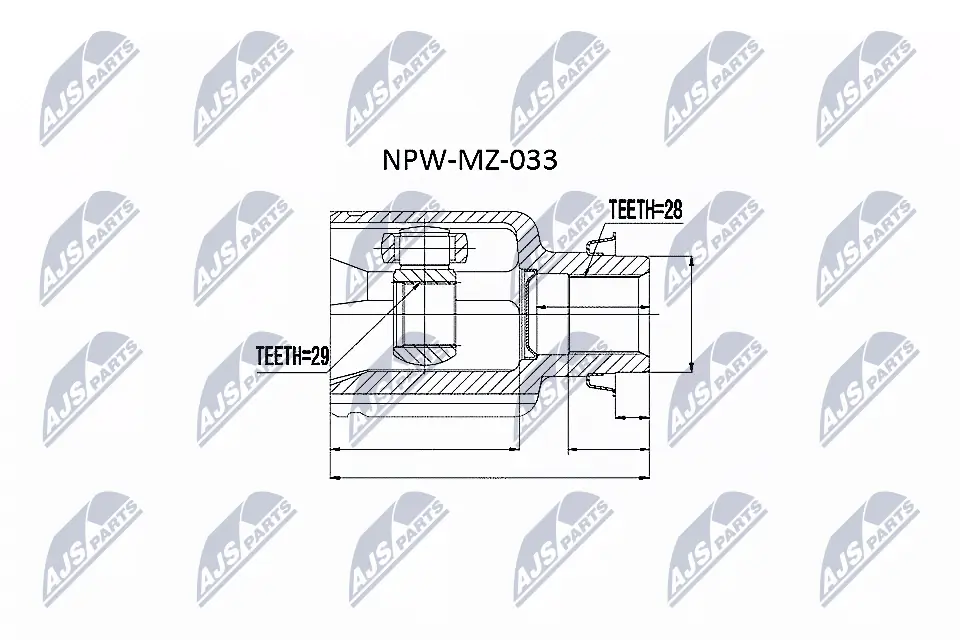Joint Kit, drive shaft NPW-MZ-033