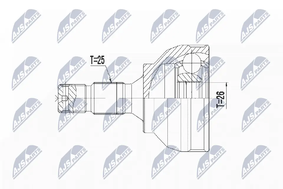 Joint Kit, drive shaft NPZ-CT-022
