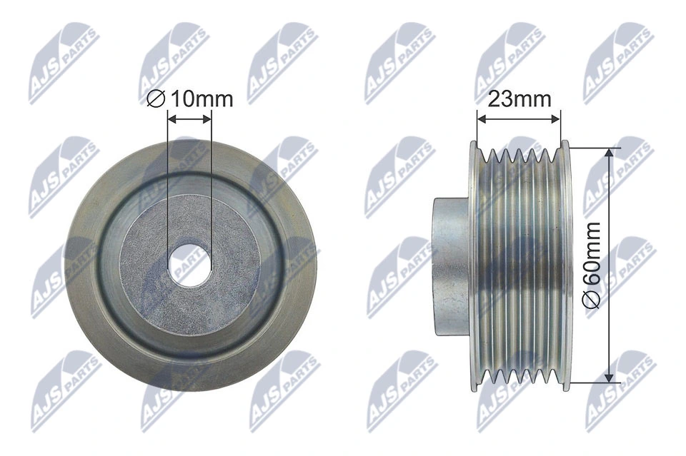 Deflection/Guide Pulley, V-ribbed belt RNK-SU-008