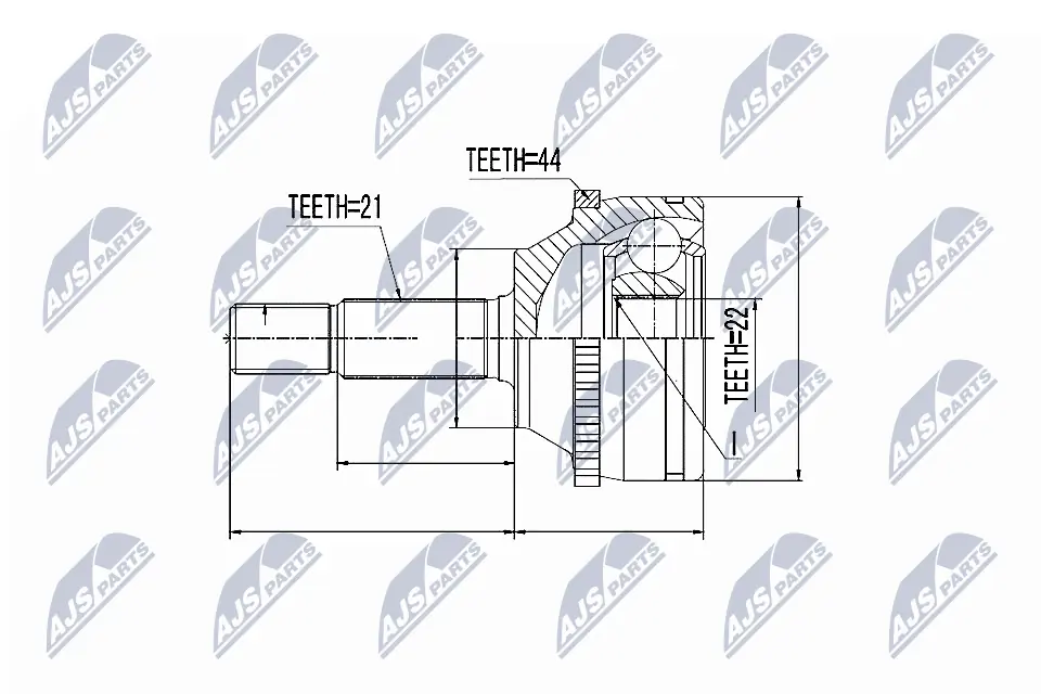 Joint Kit, drive shaft NPZ-RE-010