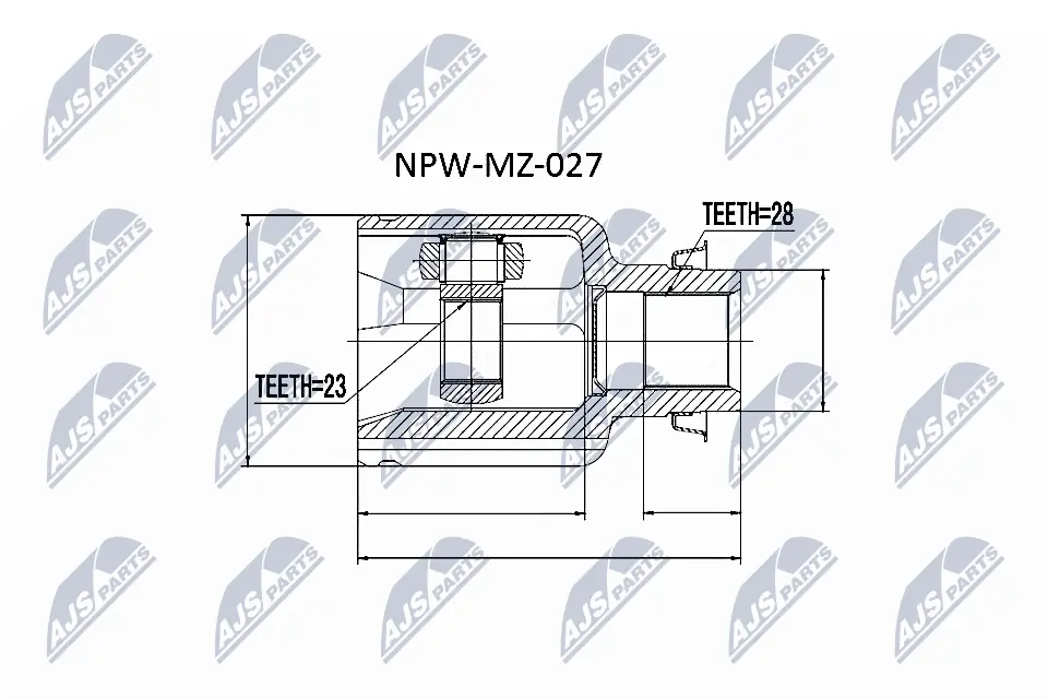 Joint Kit, drive shaft NPW-MZ-027
