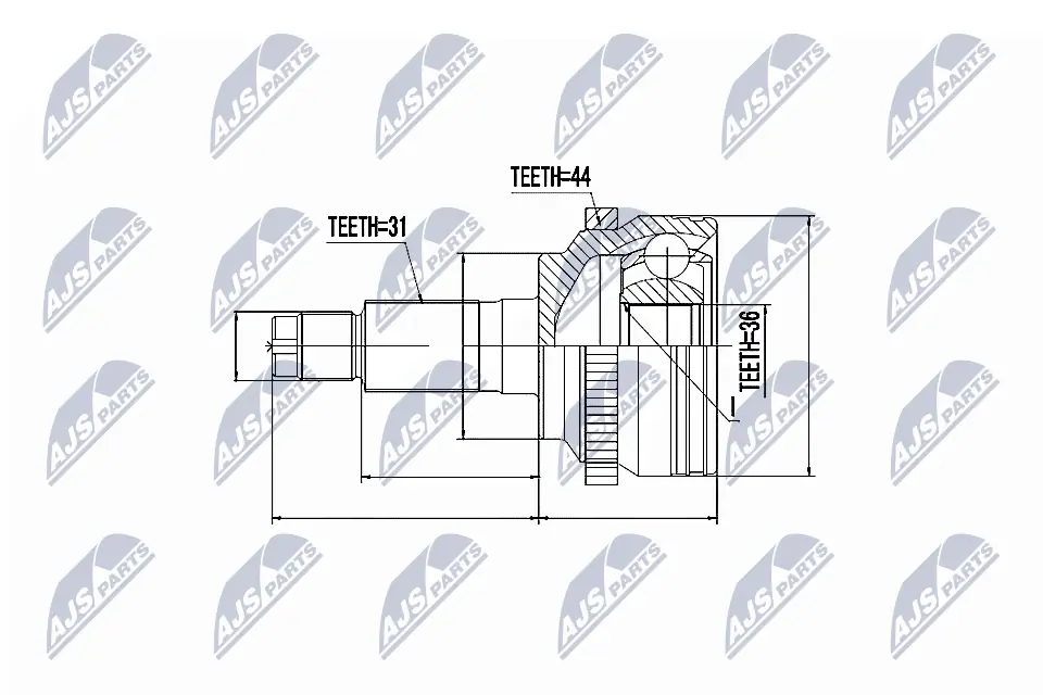 Joint Kit, drive shaft NPZ-MZ-053