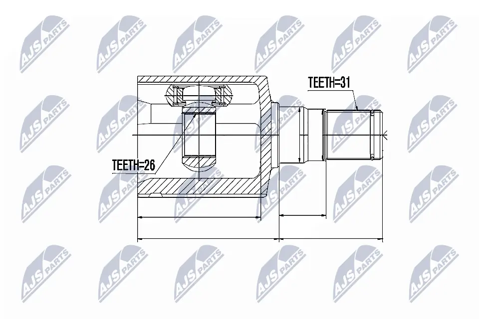 Joint Kit, drive shaft NPW-FR-065