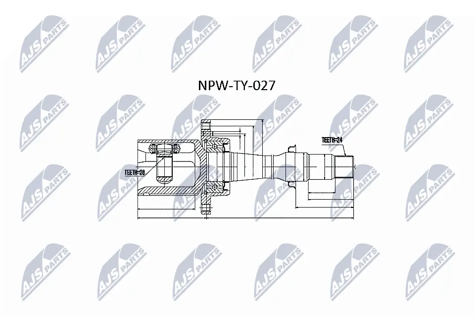 Joint Kit, drive shaft NPW-TY-027