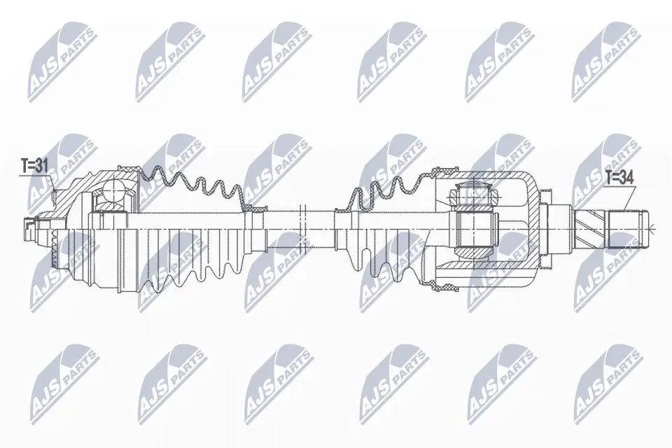 Drive Shaft NPW-BM-164