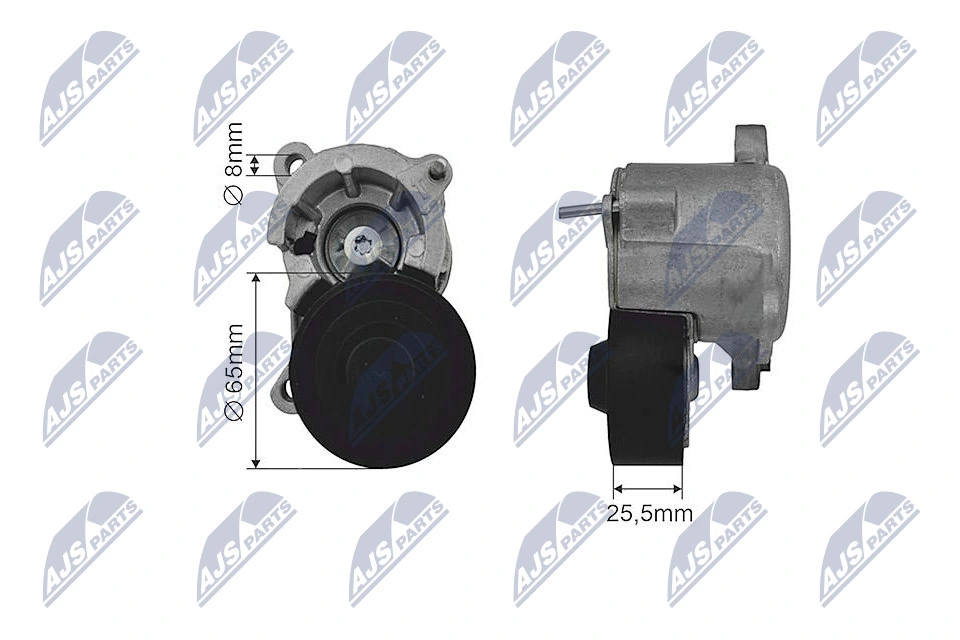 Tensioner Pulley, V-ribbed belt RNK-CT-032