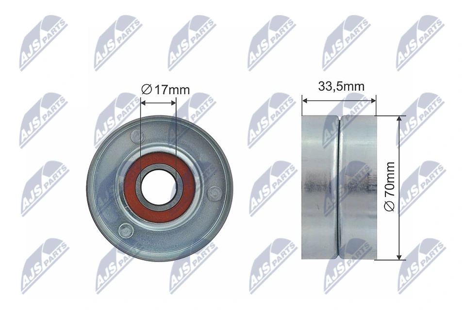 Tensioner Pulley, V-ribbed belt RNK-AR-003