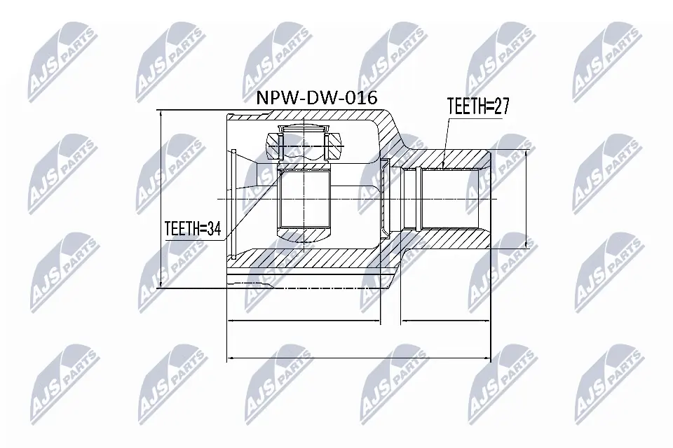 Joint Kit, drive shaft NPW-DW-016
