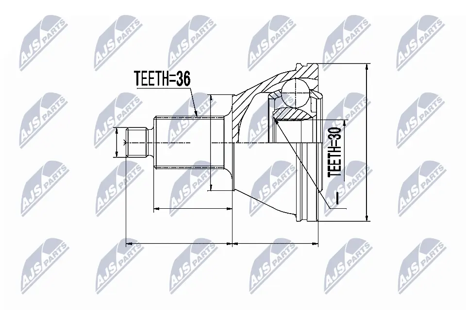 Joint Kit, drive shaft NPZ-SK-002