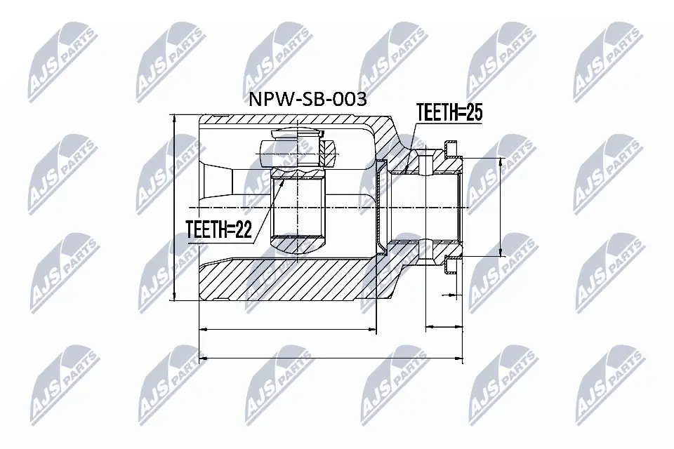 Joint Kit, drive shaft NPW-SB-003