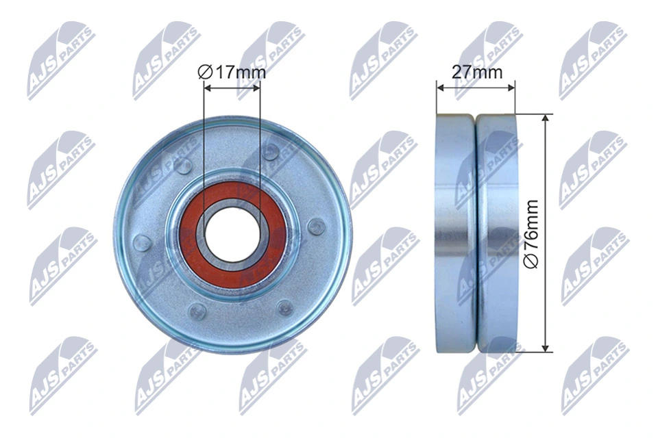 Tensioner Pulley, V-ribbed belt RNK-LR-018