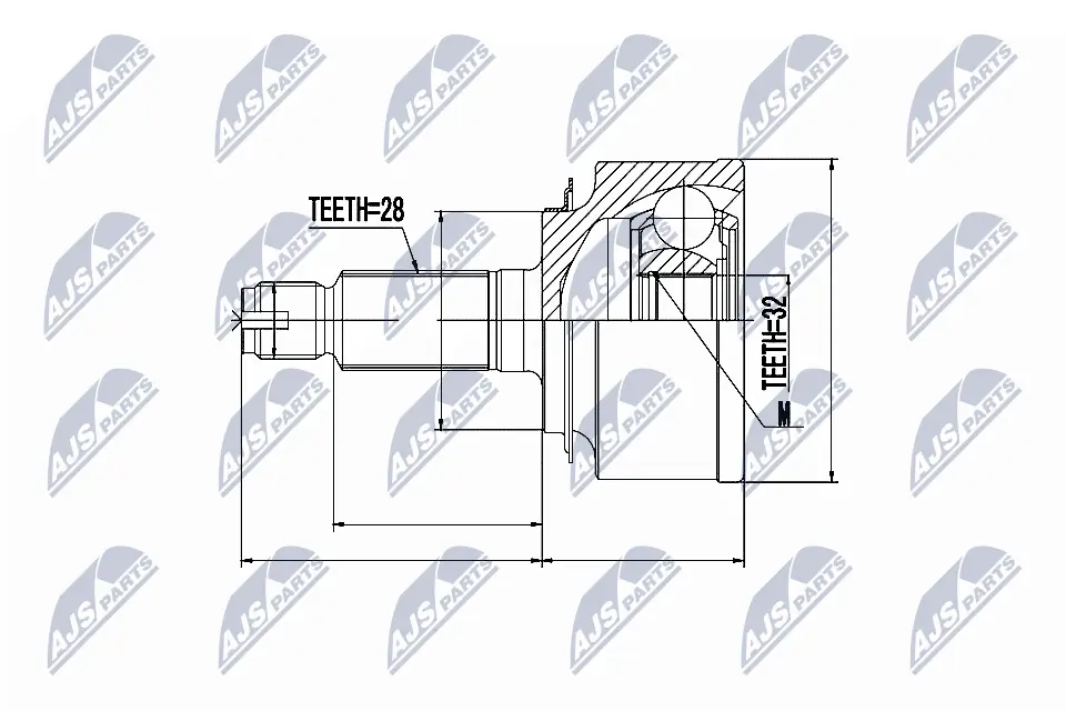 Joint Kit, drive shaft NPZ-HD-044