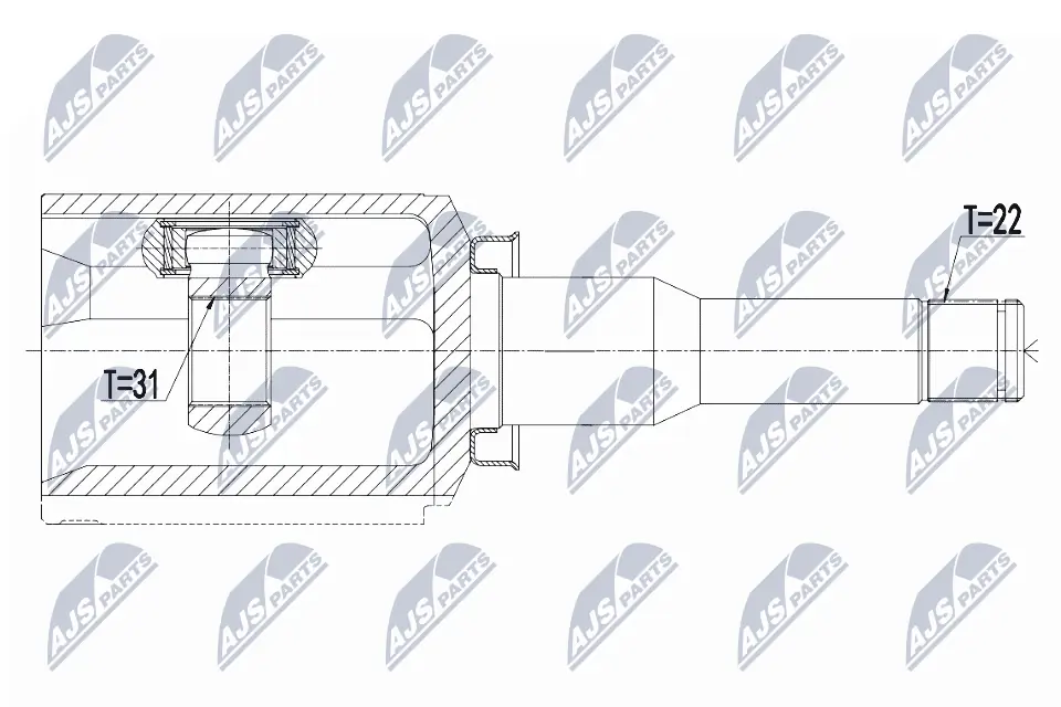Joint Kit, drive shaft NPW-DW-030
