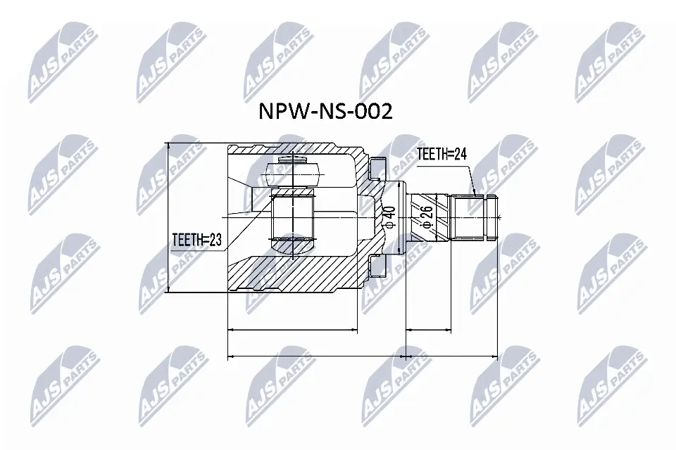 Joint Kit, drive shaft NPW-NS-002